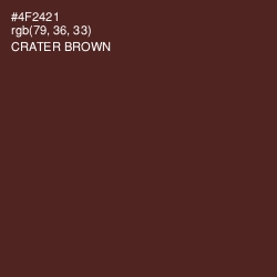 #4F2421 - Crater Brown Color Image